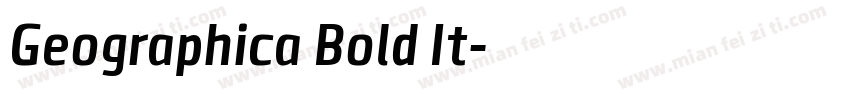 Geographica Bold It字体转换